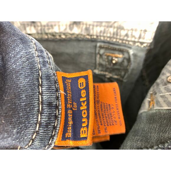 Rock Revival Jacklyn Easy Boot Jeans Women's Sz 29 Embellished Pockets Med Wash - Picture 5 of 14